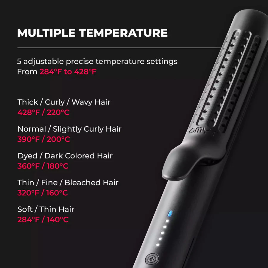 TYMO Airflow™ 2-in-1 Hair Straightener & Curler with Airflow Technology