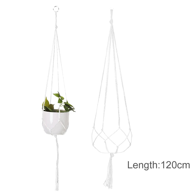 Macrame Hanging Plant Holder – Boho Wall & Garden Decor