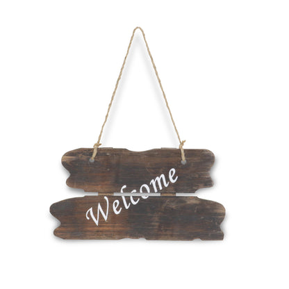 6" X 12" Brown Welcome Wood Wall Decor-1