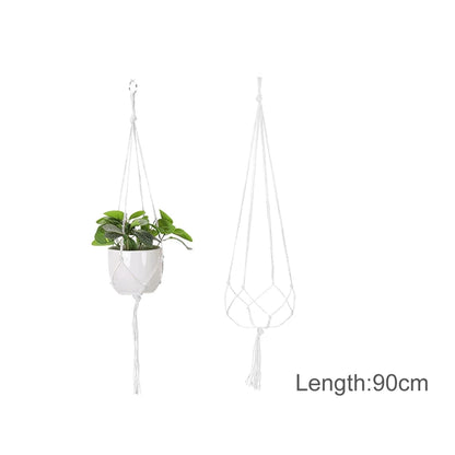 Macrame Hanging Plant Holder – Boho Wall & Garden Decor