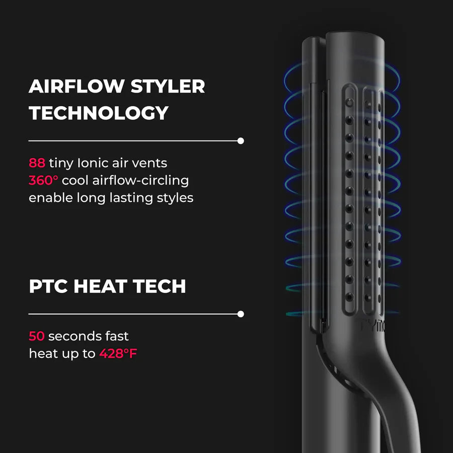 TYMO Airflow™ 2-in-1 Hair Straightener & Curler with Airflow Technology