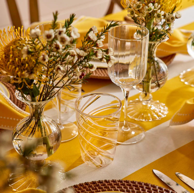 Yellow Stripe Tablecloth - 235x335cm