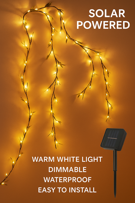 Solar Willow Vine Light Outdoor