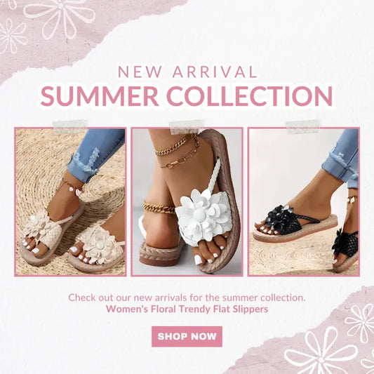 🔥 EARLY SUMMER SALE 49% OFF 🔥 Women’s Floral Arch Support Flat Slippers
